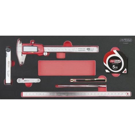 Modulo - KS TOOLS - 713.8007 - Modulo di utensili di misura - Per cassettiere e banchi da lavoro - 7 pezzi (1/5)