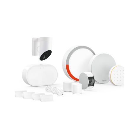 Alarme connectée pour maison – Pack pro vidéo avec sirène intérieure – Détection intrusion et alertes smartphone – Compatible Somfy Protect