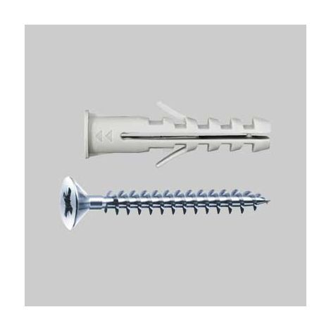 TASSELLO CON VITE E BORDO 'AX05' Ø 6x30 mm - vite 4x40 mm