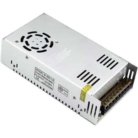 Alimentation à découpage universelle régulée 12 V 30 A CC 360 W - Haute efficacité, performances fiables[NX] (1/5)