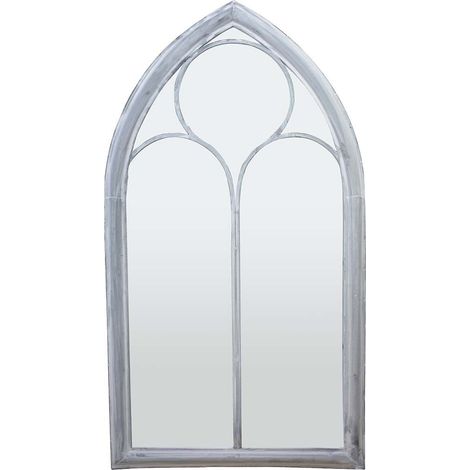 Grand miroir fenêtre en métal Eglise (1/5)