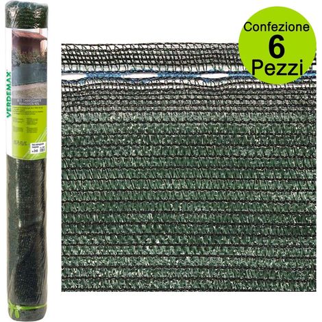 Rete frangivista ombreggiante al 90% colore verde h 4 x 30 metri verdemax