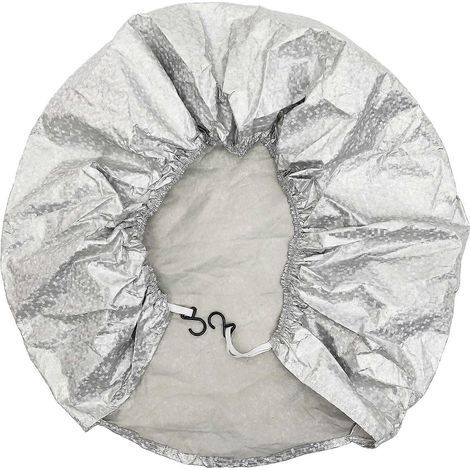 Housse de protection pour pneu de camping-car 27-29 pouces, protection anti-poussière pour jantes-74X69X1CM-Silver (1/4)