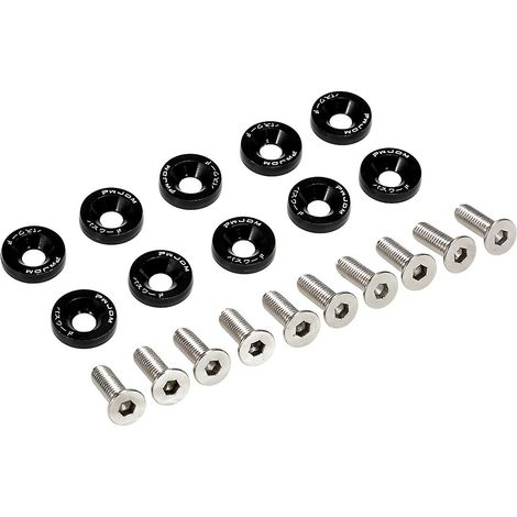 Kotflügel-Stoßstangen-Unterlegscheiben-Schrauben-Set aus Billet-Aluminium, Motorraum-Styling-Kit, Universal-Schrauben-Styling-Set