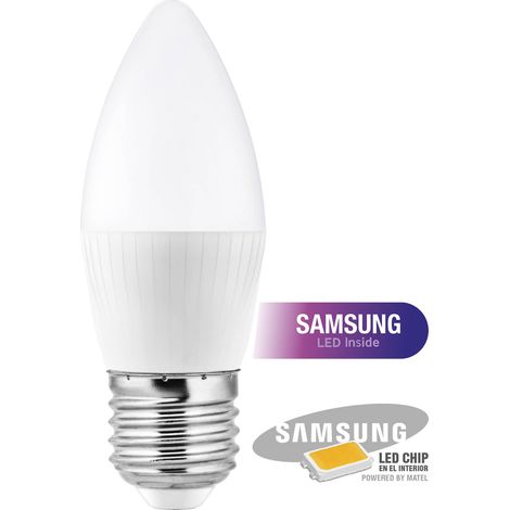 Bombilla LED Samsung Vela E27 8W Fría Matel (1/3)