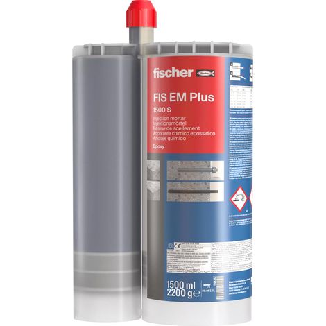 Fischer FIS VW PLUS 410C - Ancorante Chimico Strutturale per Calcestruzzo e Muratura, Cartuccia da 410 ml con 2 Miscelatori, per Pistola da Silicone, Resina Ibrida ad Alte Prestazioni