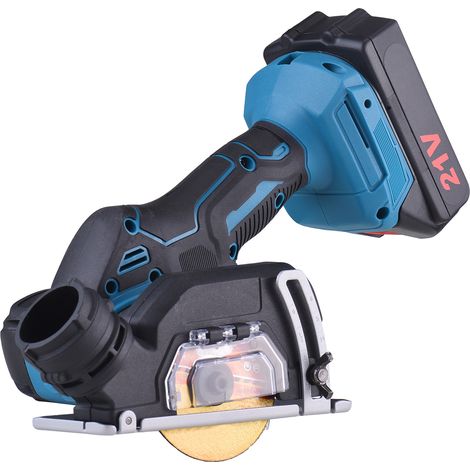 Scie circulaire sans fil, kit comprenant une meuleuse d'angle portable de 3 pouces et une scie circulaire à une main de 3 pouces, avec 2 batteries (1/5)