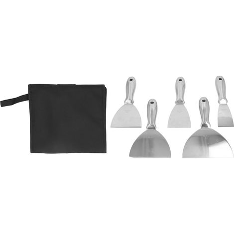 Groupe de Mastic en Métal, Coffret de Pâte à Mastic 5 Pcs 5 Taille 2 Pouces 3 Pouces 5 Pouces 6 Pouces Brectrapage Métal (1/5)