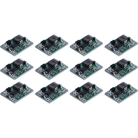 12 pezzi MP1584 DC-DC Step-Down Modulo di alimentazione Convertitore regolabile 3A per la sostituzione di 24V 12V 5V 3V (1/4)