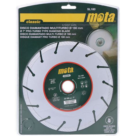 Multi-Turbo-Diamantscheibe 180 mm. mota