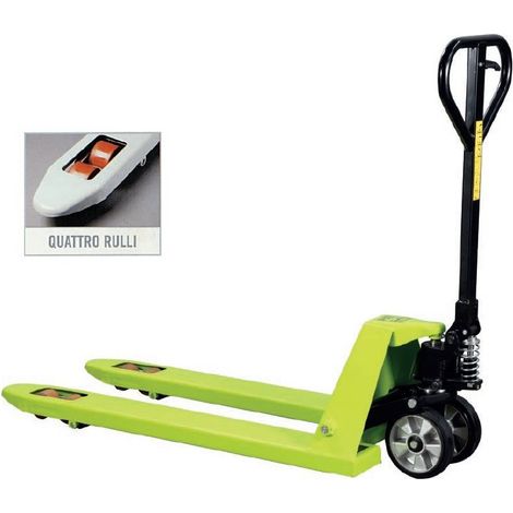 GURUPRO - Transpallet Manuale 2500 kg, Forche 115cm, 4 rulli