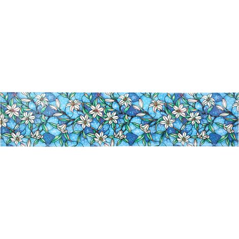 Film pour vitres dépolies, sans adhésif, pour la décoration intérieure et l'intimité, 0,45 x 2 m (1/4)