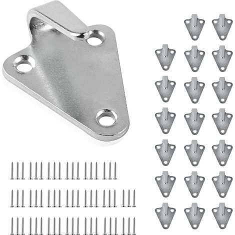 20 x Trailer Net Hook Fastener with 60 Screws, Trailer Accessory Net and Tarpaulin, Covers for Trailers in Galvanised Layer