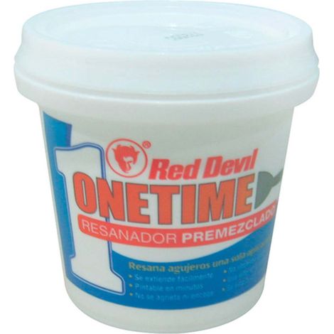 Red Devil - Masilla Reparadora Multiusos Cubre Agujeros 0.95l, Sellado/Pegado, Trabajos Bricolaje, Interior/Exterior, Fijación Inmediata, Resistencia Humedad/Rayos UV, Emulsión Avanzada