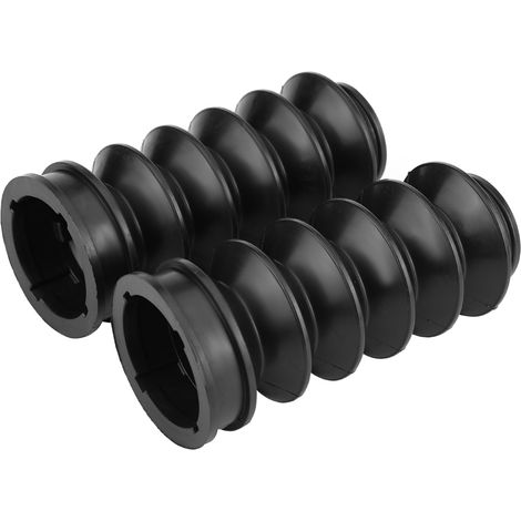 2-teilige schwarze Motorradgabelabdeckungen mit vorderen Faltenbälgen für XG500/750 14-17 (1/5)