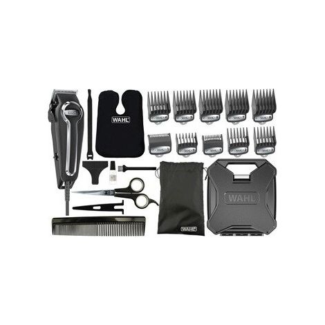 Tondeuse multifonction secteur 230V – 10 sabots Secure Fit™ pour coupes précises – Design noir et argent – Accessoires inclus – Wahl