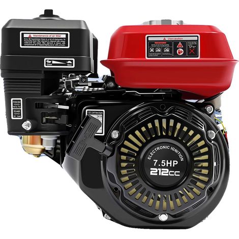 Moteur à essence, 7,5 ch, 3600 tr/min, Capacité de carburant 0,65 L, Couple maximal 12 N·m, Construction en aluminium durable (1/5)