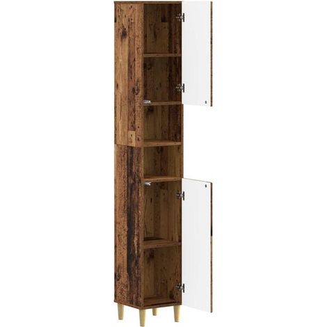 Meuble de Salle de Bain avec Étagère Ouverte, Armoire Vasque Moderne ARNHEM, Rangement Pratique et Design Élégant (1/5)