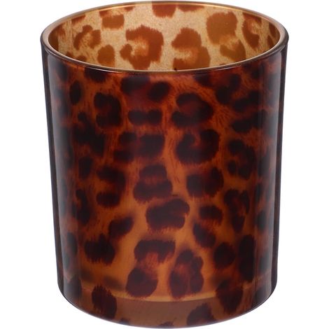 Porte-Bougies en Verre Léopard, Style Décoratif pour Intérieur (1/5)