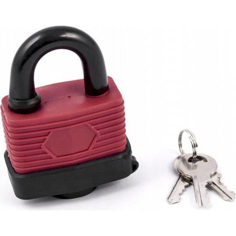 Cadenas étanche, laminé avec 2 clés 65 mm (1/2)