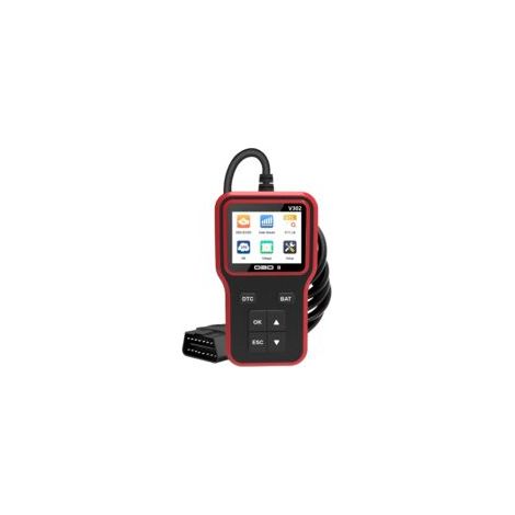 OBD2-Diagnosegerät – Motorfehlercode-Lesegerät mit Reset-Funktion, I/M-Bereitschaftsprüfung, Standbildanzeige, Modus 8 – OBDII/EOBD-Diagnosegerät für OBD2-konforme Fahrzeuge
