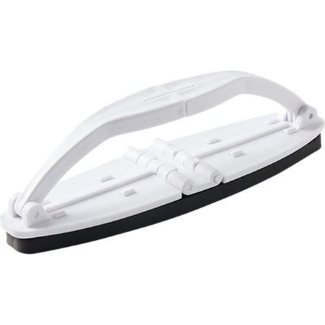 BEBUSINGOTO Cepillo de limpieza de cocina plegable con esponja para bañera, piscina, multifuncional, con mango para baño, pared, azulejos, bañera (blanco, talla única) (1/5)