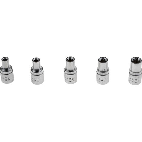 Jeu de douilles RS PRO 1/4'' Carré 5 pièces ( Prix pour 1 Jeu ) (1/5)