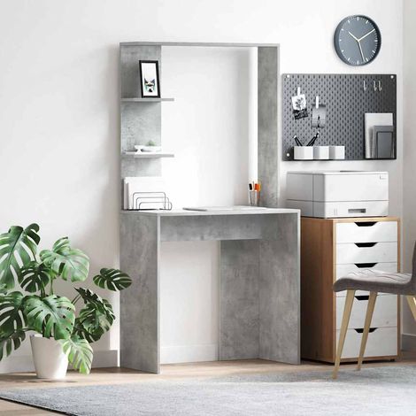 Schreibtisch Beton Grau 78,5 x 37 x 154,5 cm Holzwerkstoff