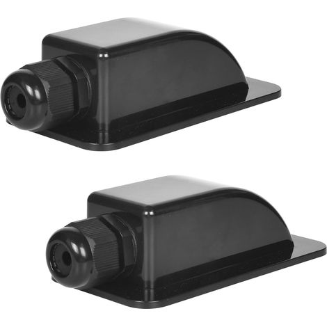 Toit 1 Exécution de Compartiment Noir, Presse-étoupe d'entrée de Câble Solaire étanche,Passe-toit IP68 Presse-étoupe Solaire étanche Boîtier D'entrée,pour Camping-Car, Bateau, Solaire,2 Pièce (1/5)