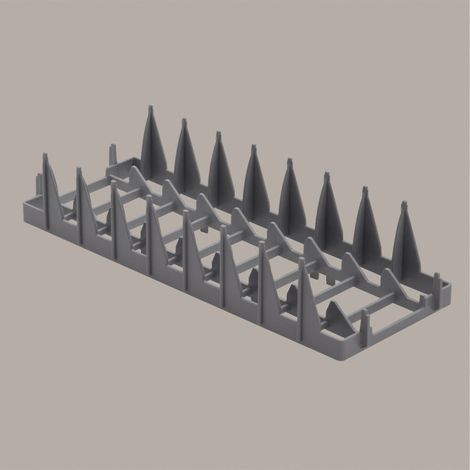 Support 8 assiettes Ø240 mm - panier 400x400 - Diamond
