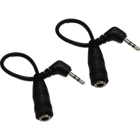 Tragbares 90-Grad-Audio-Verlängerungskabel (2,5-mm-Stecker auf 3,5-mm-Buchse) für klare Verbindungen