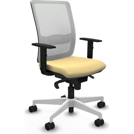 Chaise de bureau piqueras y crespo Haches blanc cuir synthétique (1/2)