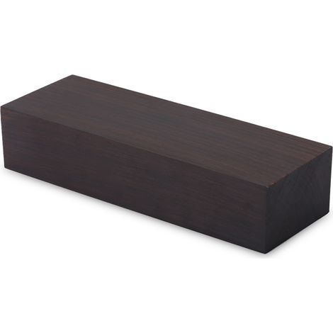 Bois d'ébène noir brut (12 x 4 x 2,5 mm) : matériau pour la fabrication d'outils d'instruments de musique. (1/4)