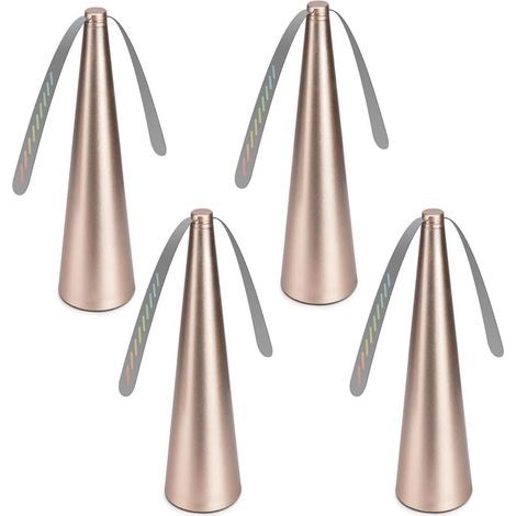 Fliegenabweisender Ventilator, tragbarer Mückenschutzventilator, Tischventilator, für Tisch, Terrasse, Restaurant, Batterie erforderlich (4, Gold) (1/5)