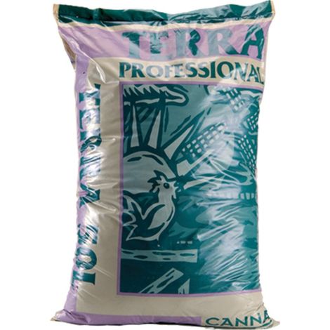 Terreau Canna Terra Professional 50L – Riche en tourbe noire et azote – pH tamponné – Capacité de rétention d'eau 4ml/g – Biobizz