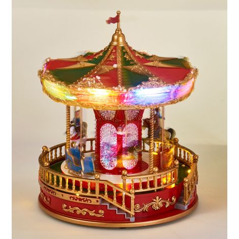 Carrousel de Noël à LED h28 cm (1/3)