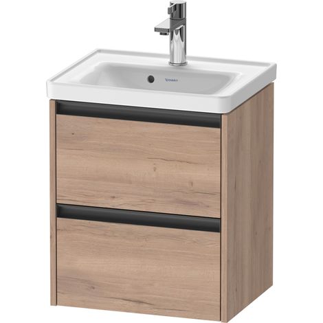 Duravit Ketho.2 Waschtischunterbau wandhängend, 2 Schubkästen,