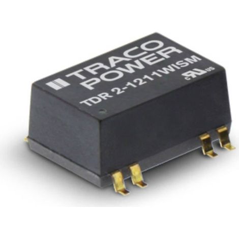 TracoPower TDR 2-1212WISM Convertitore DC/DC SMD 12 V/DC 12 V/DC 167 mA 2 W Num. uscite: 1 x Contenuto 1 pz.