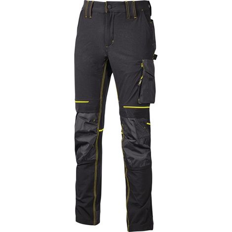 Pantalon De Travail Extensible Hydrofuge U-Power Atom Coupe Slim Noir 2 XL (1/4)