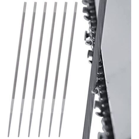 Limes Rondes pour Chaîne Tronconneuse 4.8mm 6 pièces Lime Ronde d'affûtage pour Réparer et Affûter (1/5)