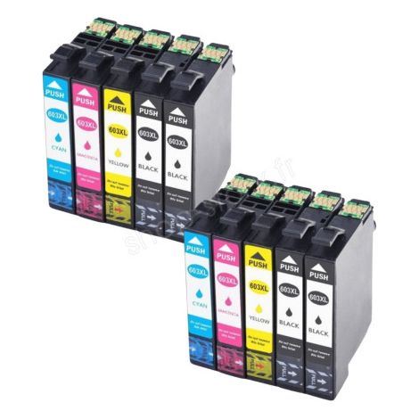 Pack de Cartouches 603 XL Compatibles pour Imprimante EPSON 603 XL