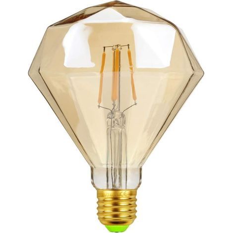 Vintage LED-Diamantlampe 4W 220/240V E27 2700K Warmweiße LED-Filamentlampe [Energieklasse D] (1/5)