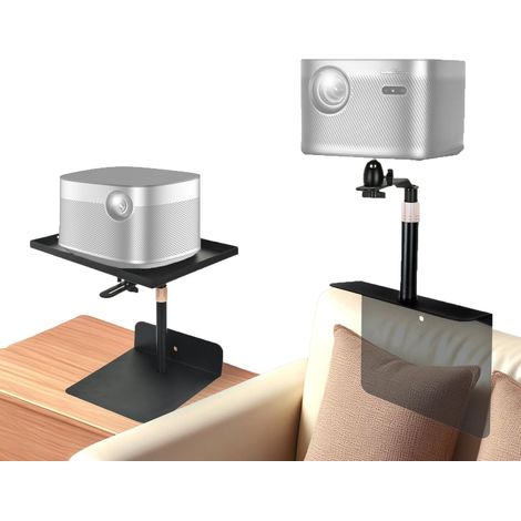 Support de Projecteur de Lit pour Canapé, Support Videoprojecteur, Bras Réglable 24-64 cm, Rotatif 360°, Installation Invisible, Compatible avec 100% de Projecteurs pour Home Cinema Conférences (1/5)
