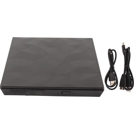 Lecteur/graveur externe CD DVD USB 3.0 Type-C 5Gbps Plug and Play pour PC portable Windows Linux (1/5)