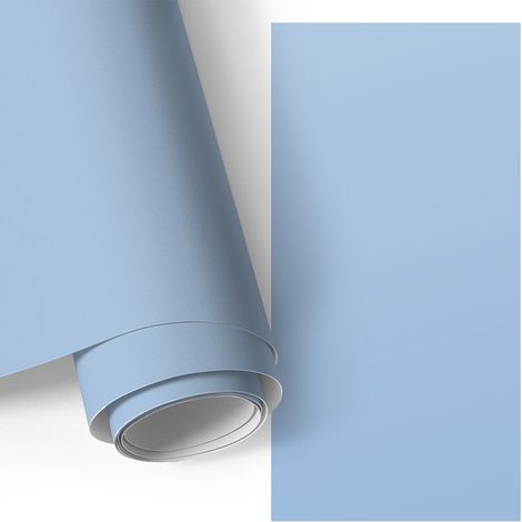 Klebefolie für Möbel - Möbelfolie - Selbstklebende - für Fensterbrett - Küchenschränke - Küchenfronten - Babyblau 50x100 cm