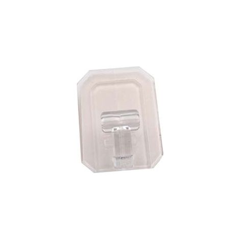 GANCI GIGANTI ADESIVI IN PLASTICA TRASPARENTI- - mm.58x78h. - 25 pezzi