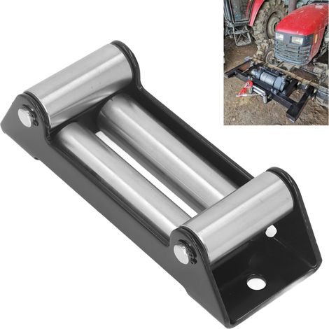 Cadre de guidage de câble à 4 rouleaux pour accessoires de treuil électrique 6000 lb, cadre de guidage de câble métallique (1/5)