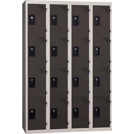 PROVOST - Vestiaire multicases monobloc Provost - 4 colonnes × 4 cases en acier