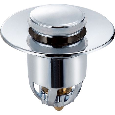 Kit de bonde pop-up pour lavabo, valve de drainage en acier inoxydable avec filtre (1/3)