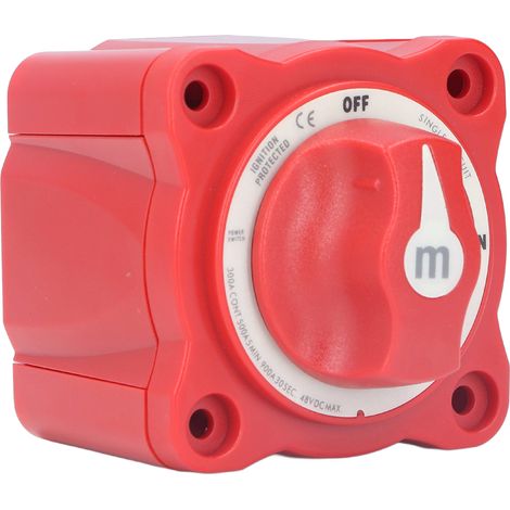 300A Batterietrennschalter, einpoliger EIN/AUS-Leistungsisolator, IP66 wasserdicht, für den Einsatz auf Schiffen, Booten, Autos, LKWs, Anhängern und Wohnmobilen. (1/5)